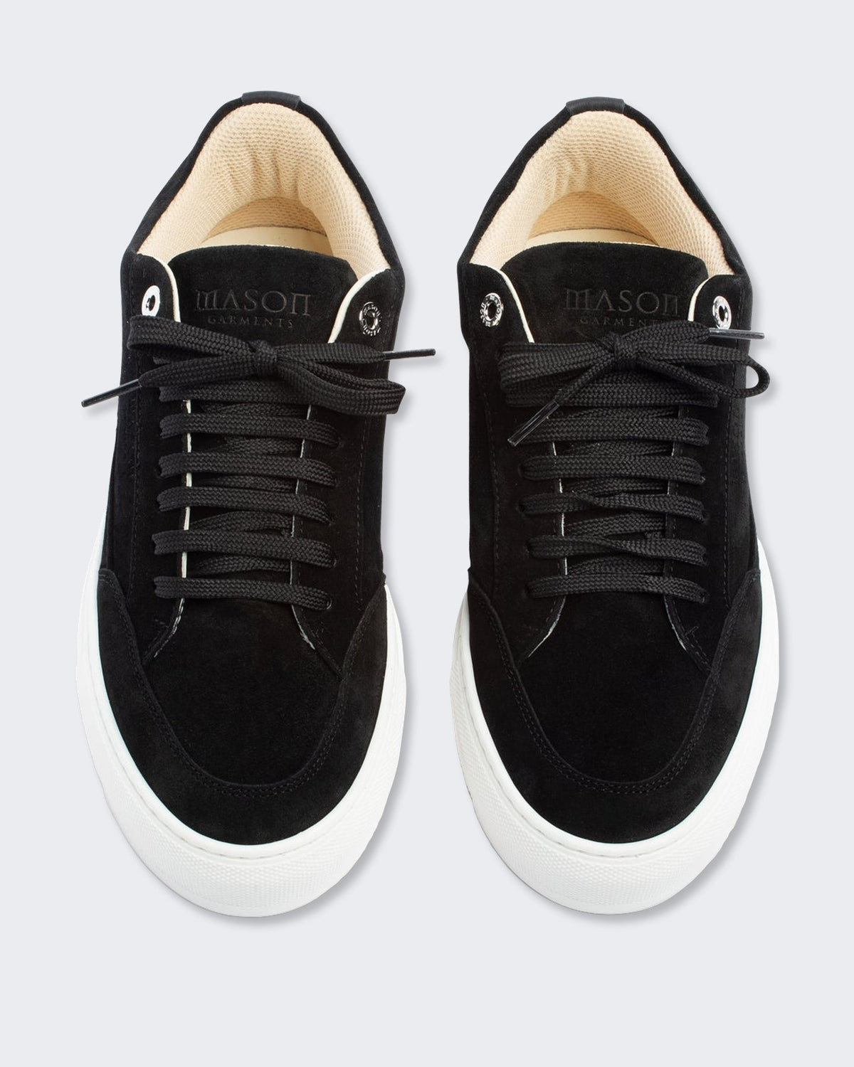 Mason Garments Heren Nativo leren sneaker in zwart - Eleganza.nl