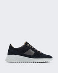 Heren Runner sneaker met colorblock details in Blauw