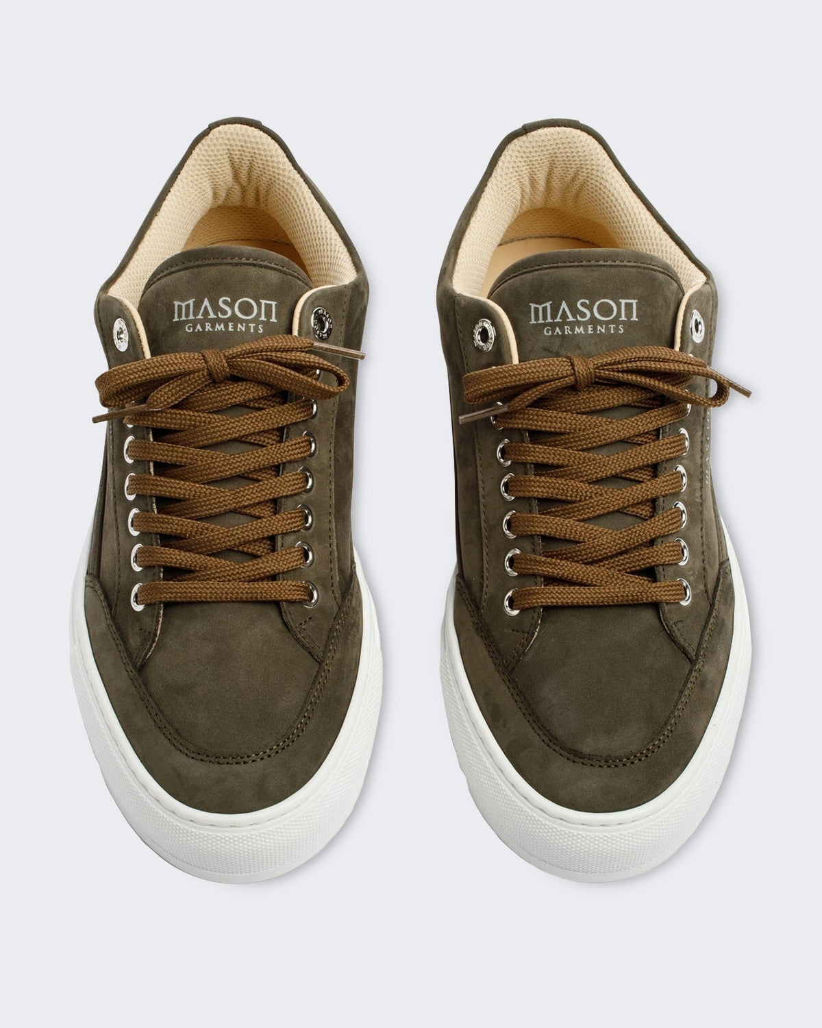 Mason Garments Heren Tia Sollevamento sneaker in donkergroen Groen - Eleganza.nl