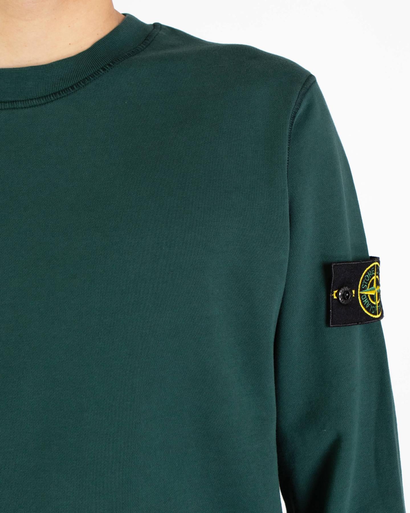 Heren Logo-Patch Sweater Groen