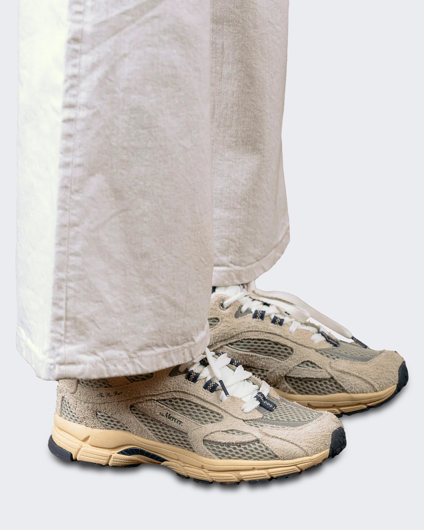 Mercer Unisex Lage sneaker met klassiek Americana design Wit - Eleganza.nl