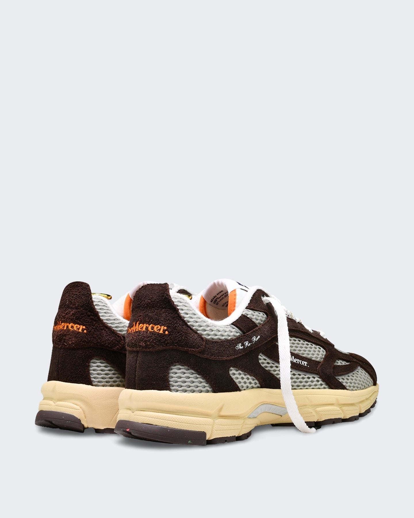 Mercer Unisex Leren sneaker met Americana-details Bruin - Eleganza.nl