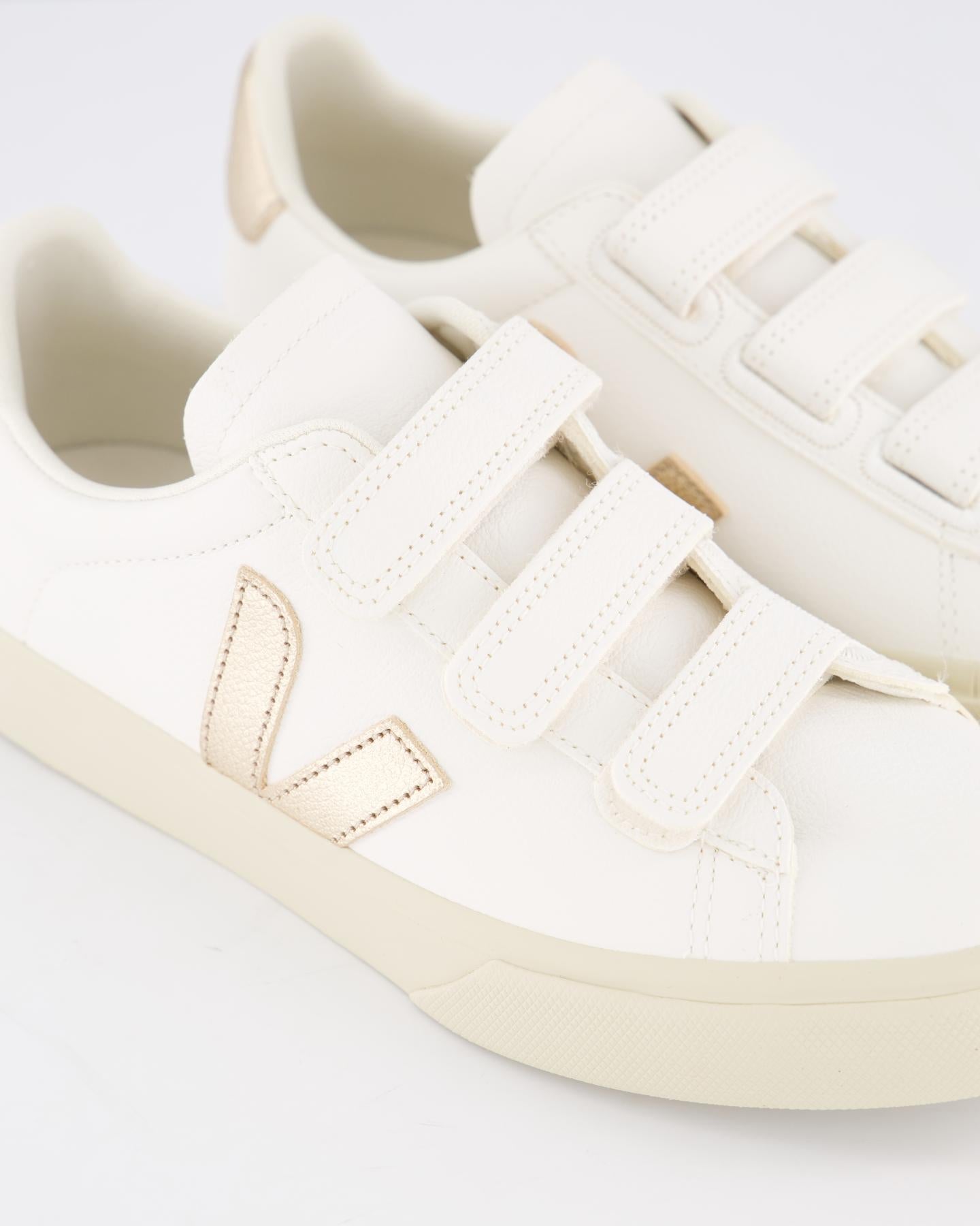 Dames Recife Sneaker Leer Wit/Goud