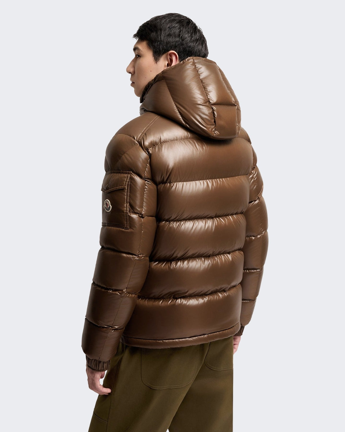Moncler Heren Moncler_maya Jacket-L20911a53600 68950-Brown Bruin - Eleganza.nl