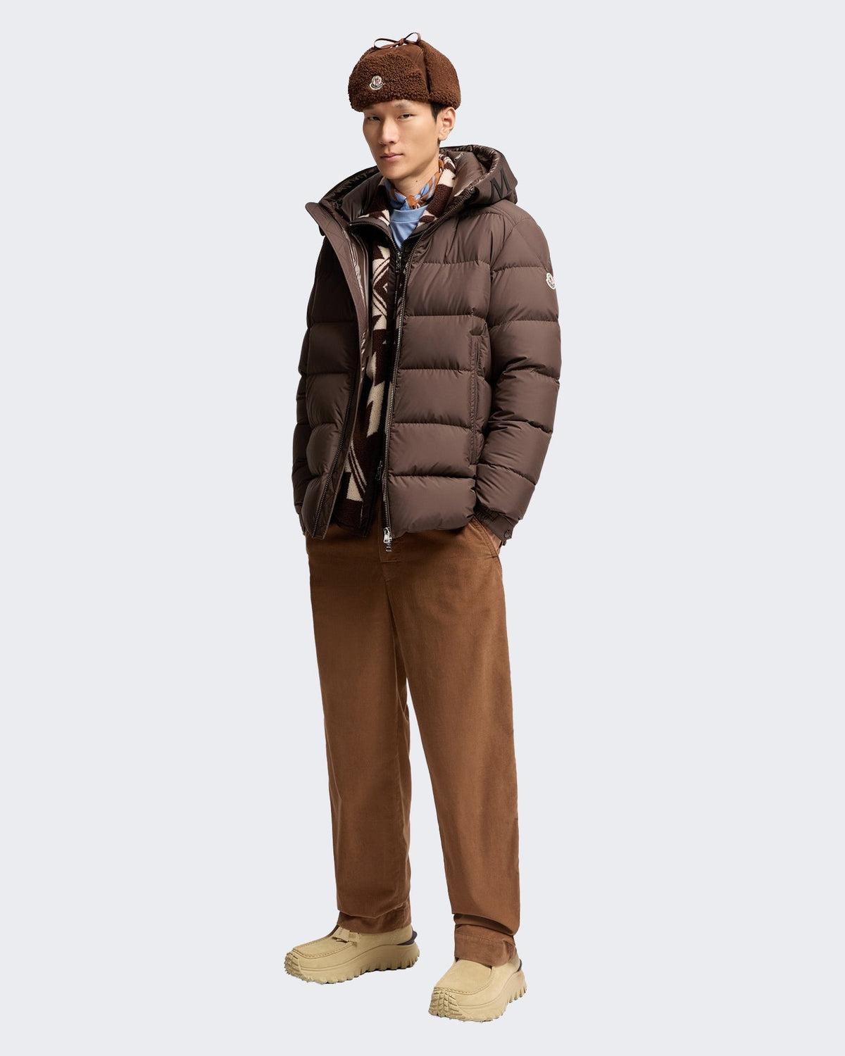 Moncler Heren Orvelle gewatteerde Bruin - Eleganza.nl