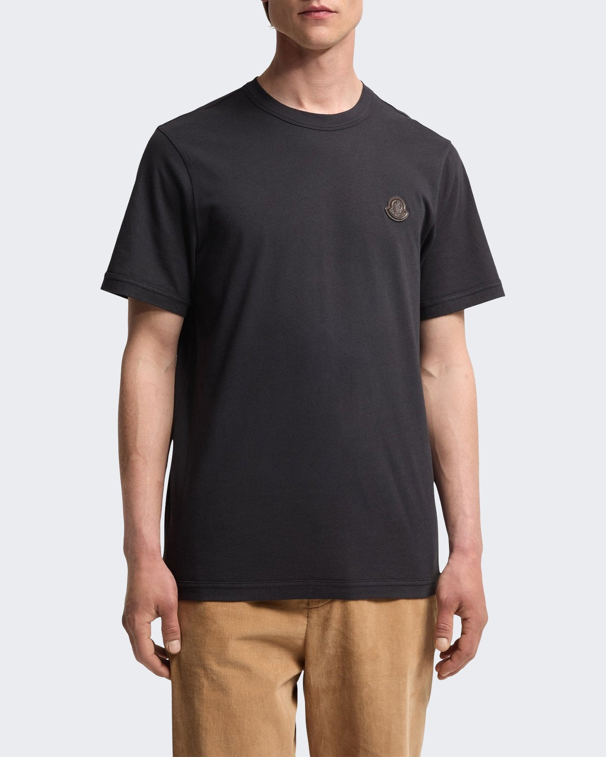 Moncler Heren Ss T-Shirt-L20918c00061 89b8y-Blauw - Eleganza.nl
