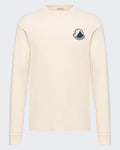 Herren T-Shirt lange mouw Creme — huidige kleur