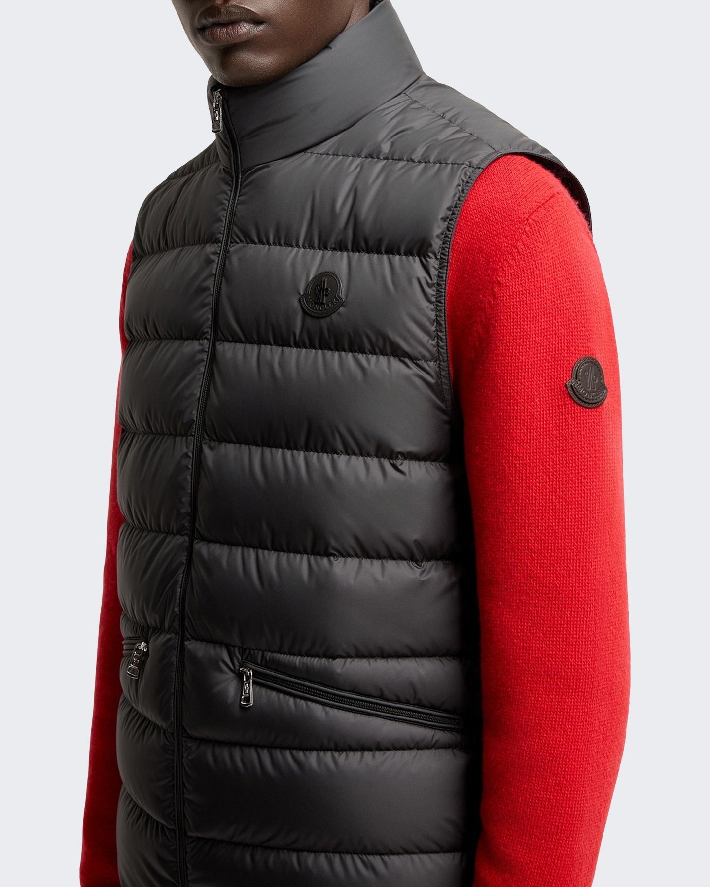 Moncler Heren Treompan gewatteerd vest Zwart - Eleganza.nl