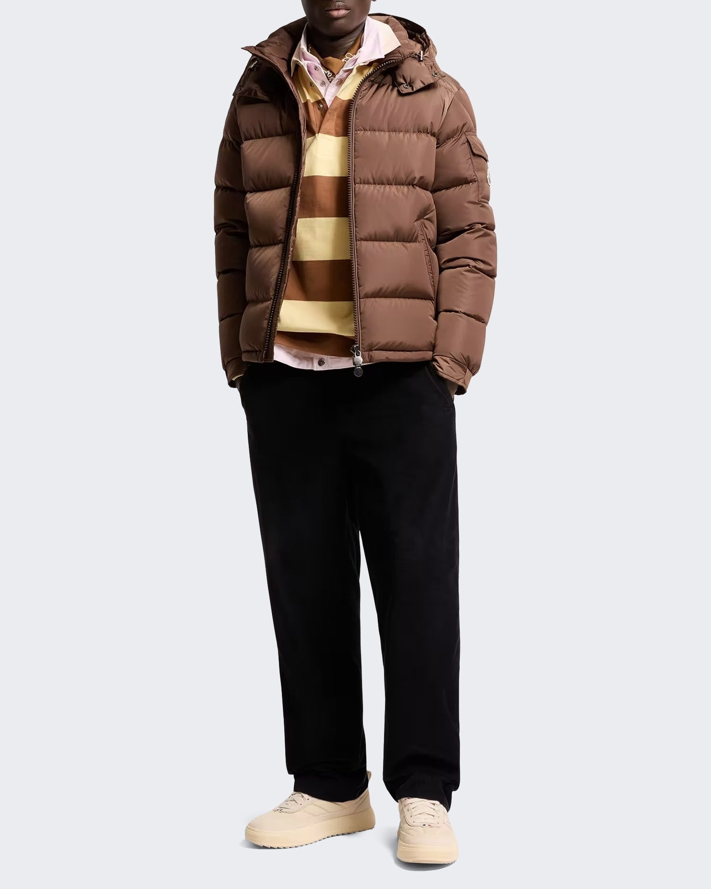 Moncler Moncler Heren Moncler_maya Jacket-L20911a53600 539zd-Brown Bruin - Eleganza.nl