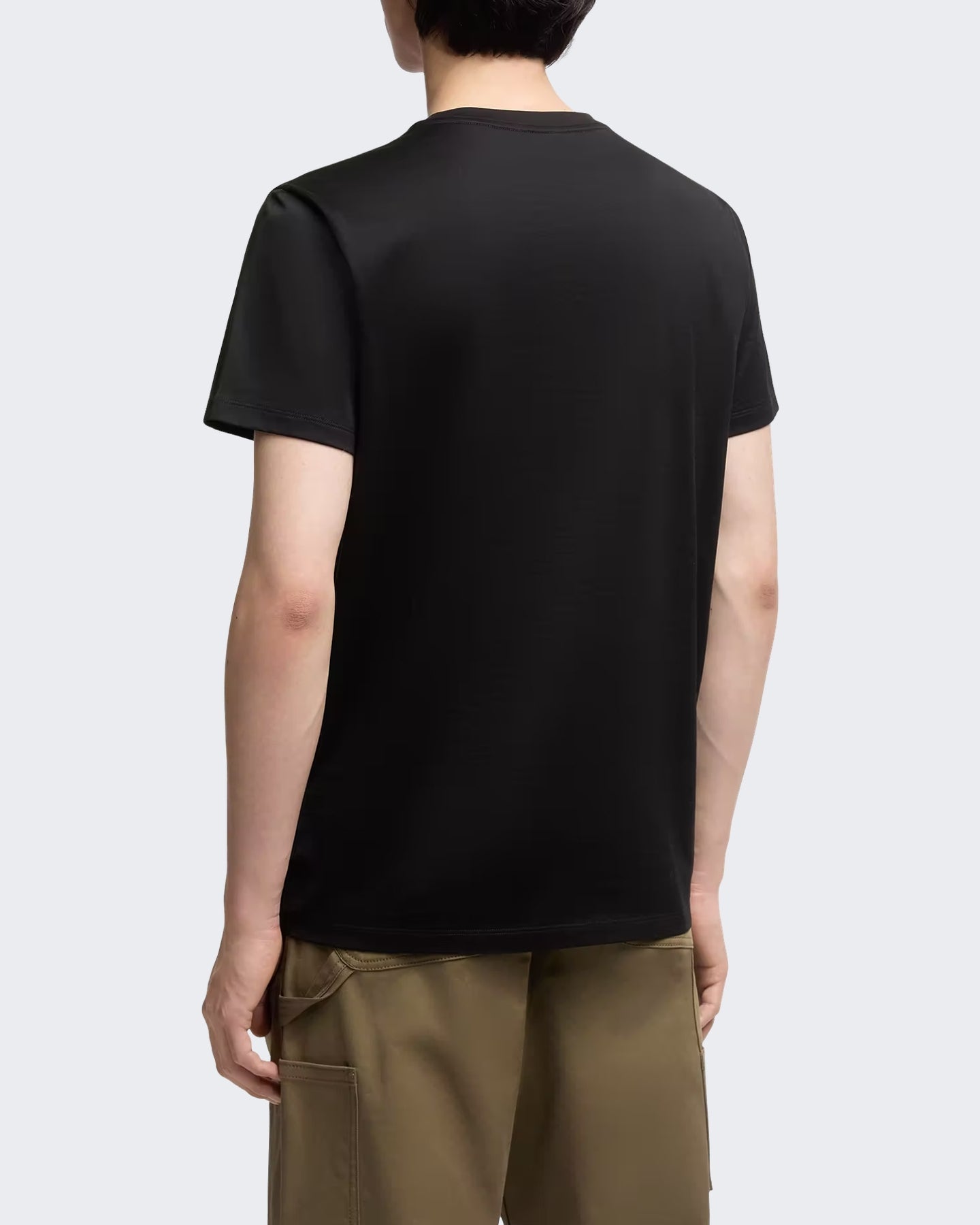 Moncler Moncler Heren Ss T-Shirt-L20918c00041 8390y-Black Zwart - Eleganza.nl