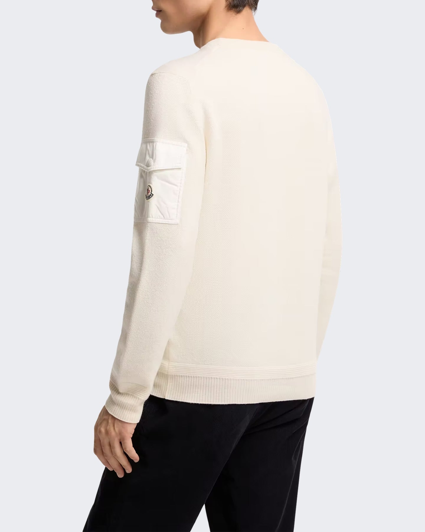 Moncler Moncler Heren Sweater met ronde hals Naturel - Eleganza.nl