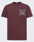 Moncler Heren T-shirt met korte mouwen Rood — huidige kleur