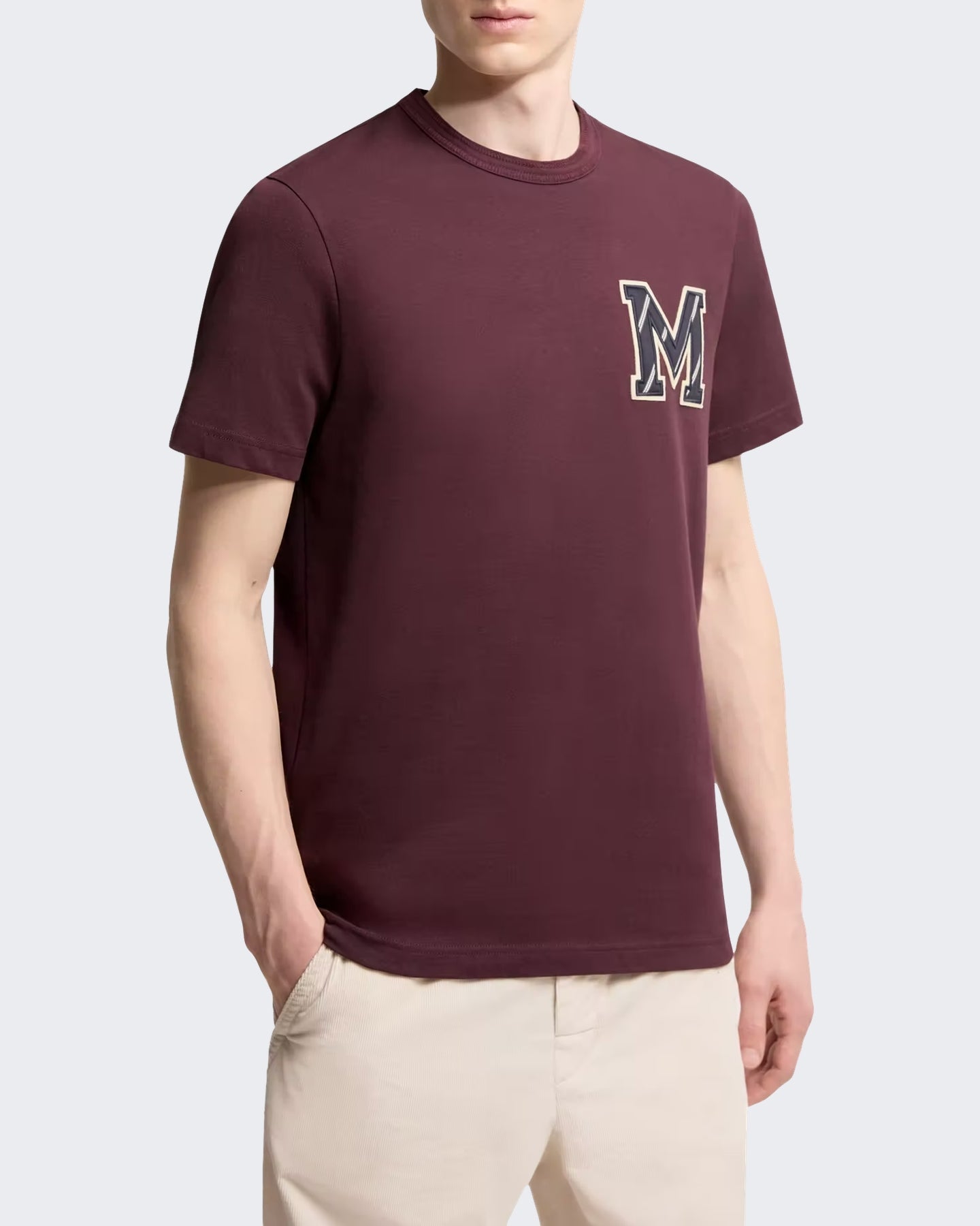 Moncler Moncler Heren T-shirt met korte mouwen Rood - Eleganza.nl