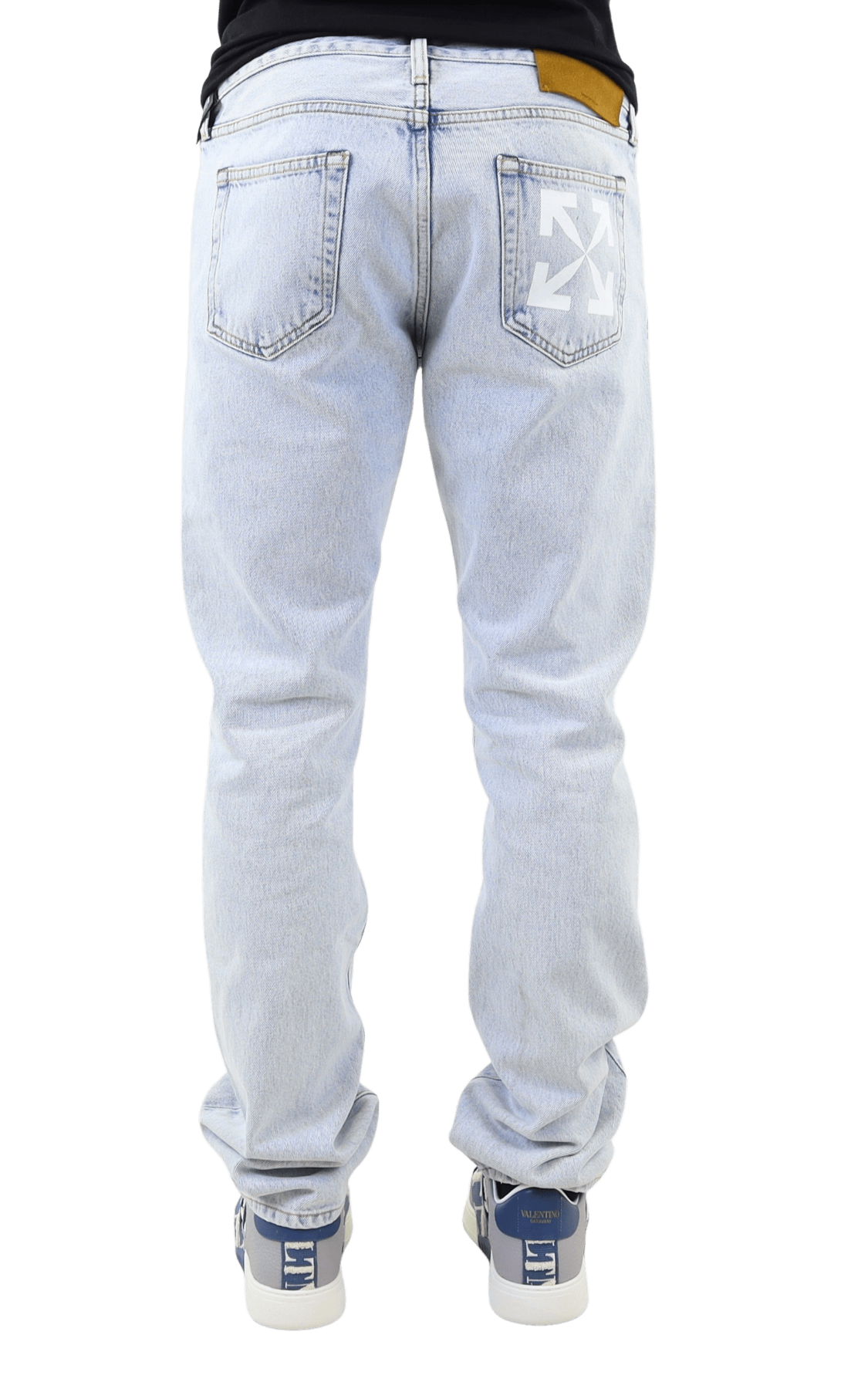 Heren Single Arrow Slim Jeans Bleach