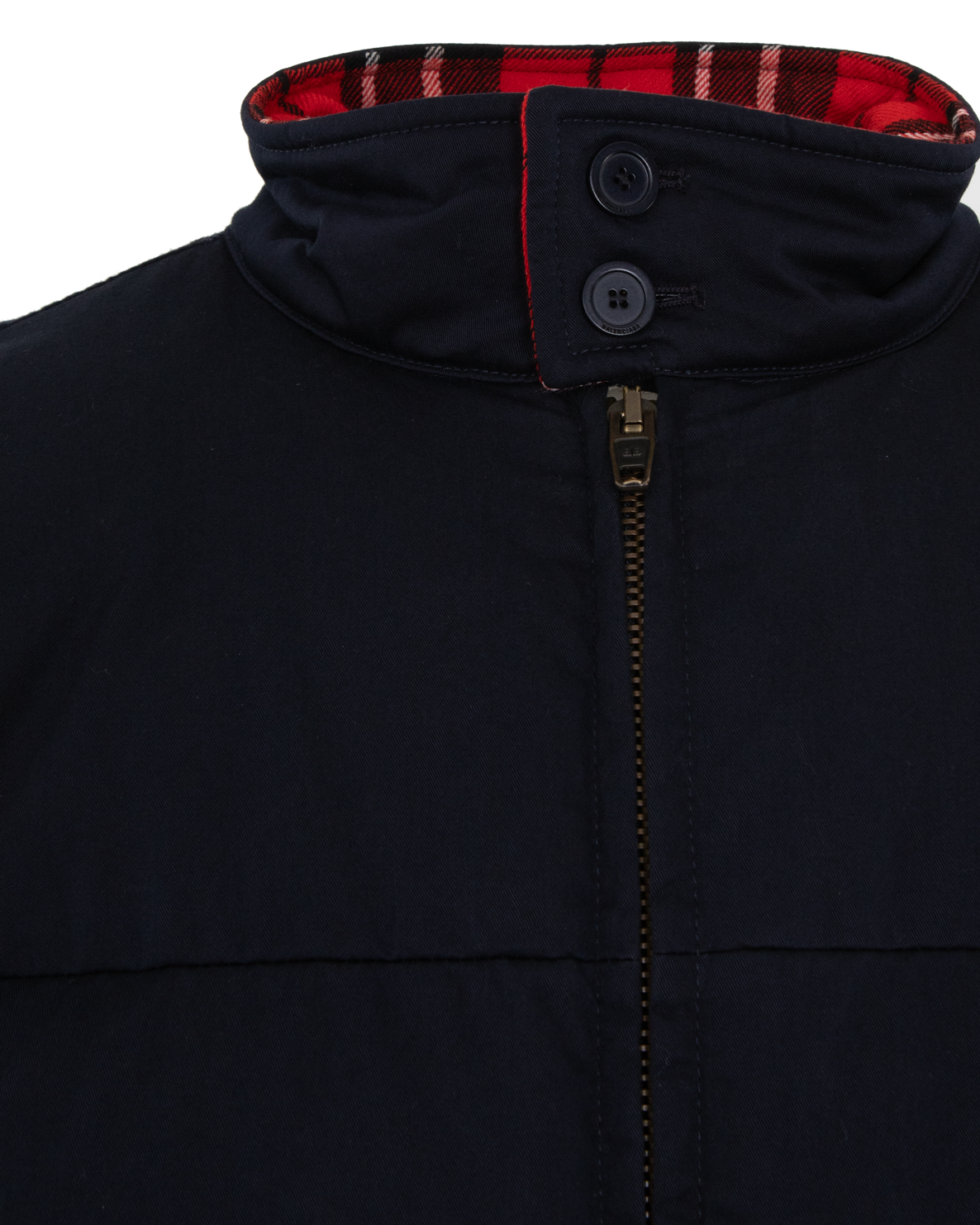 Heren Cut Up Harrington Jacket Blauw