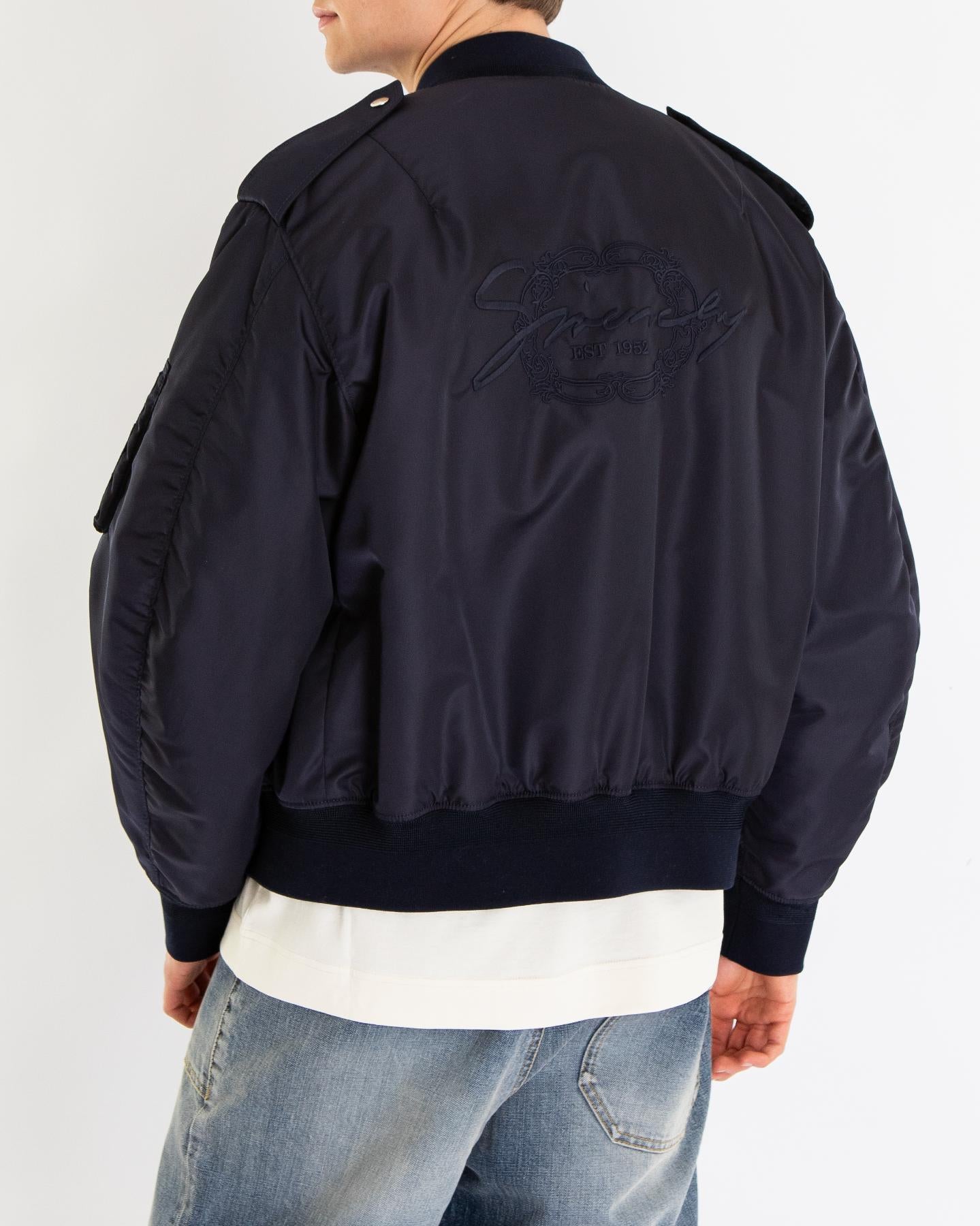 Heren Bomber Jacket Blauw