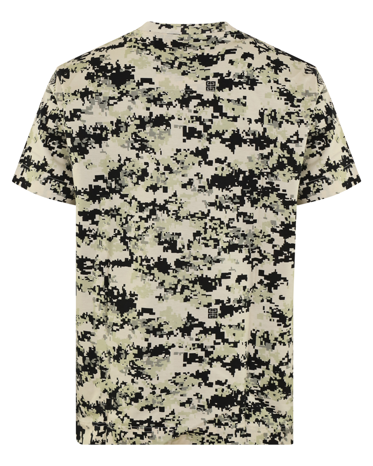 Heren Digital Camo T-Shirt Beige