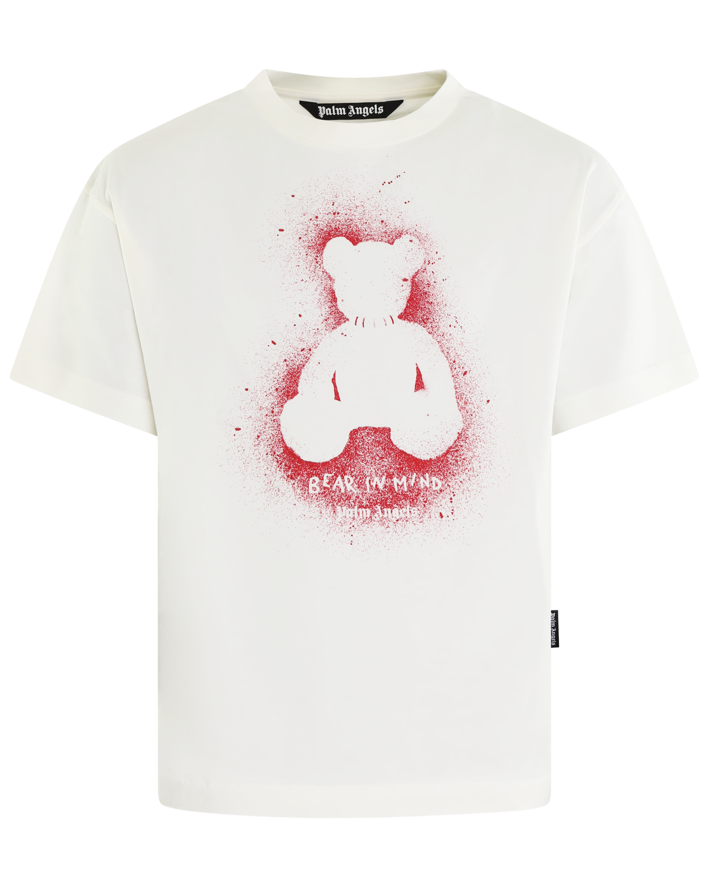 Heren Spray Bear T-Shirt Wit