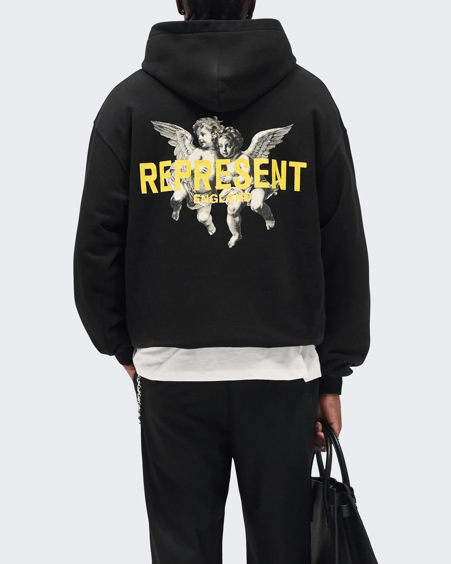 Heren Legacy Cherubs Hoodie Zwart