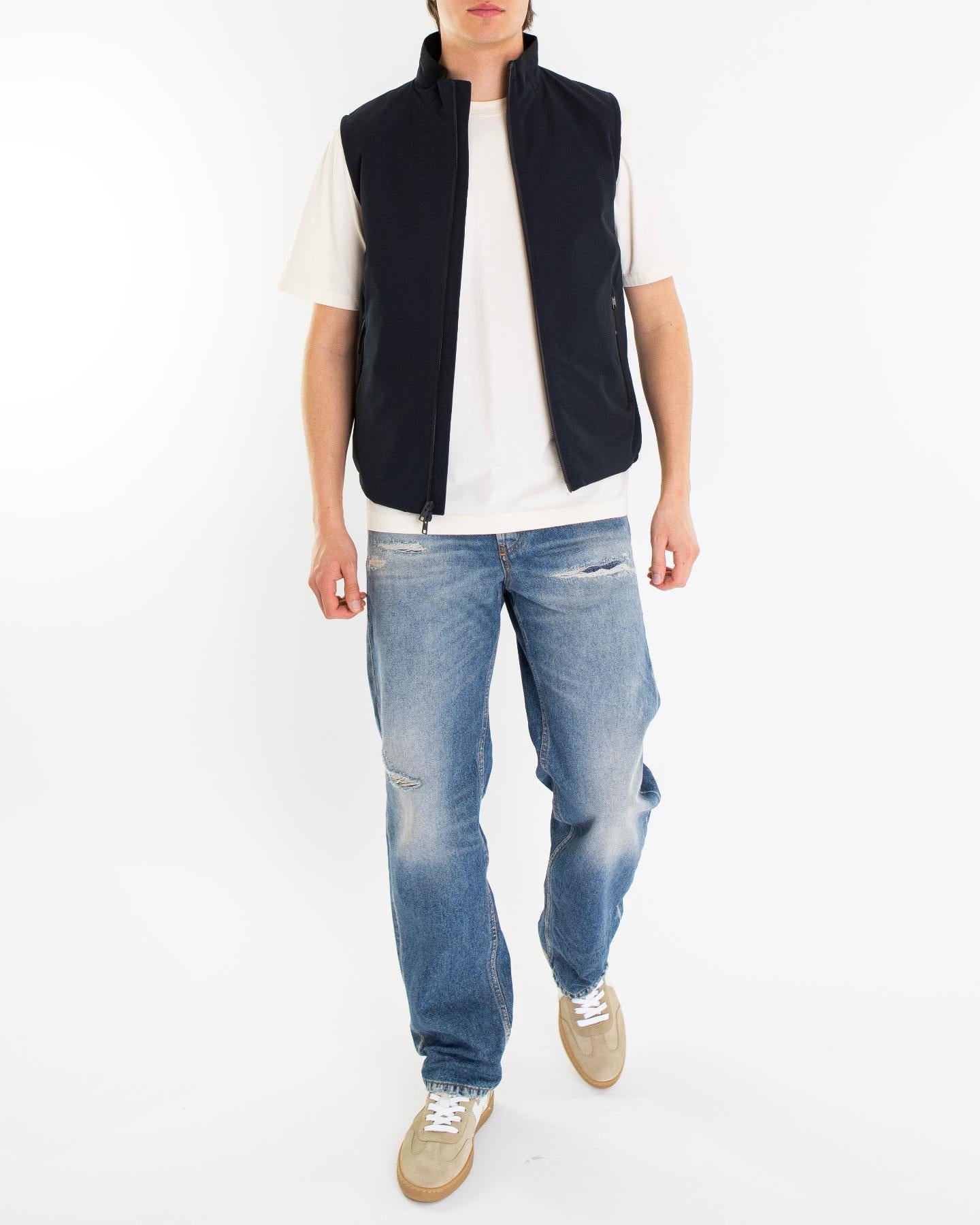 Heren Two Layers Sailing Vest Blauw