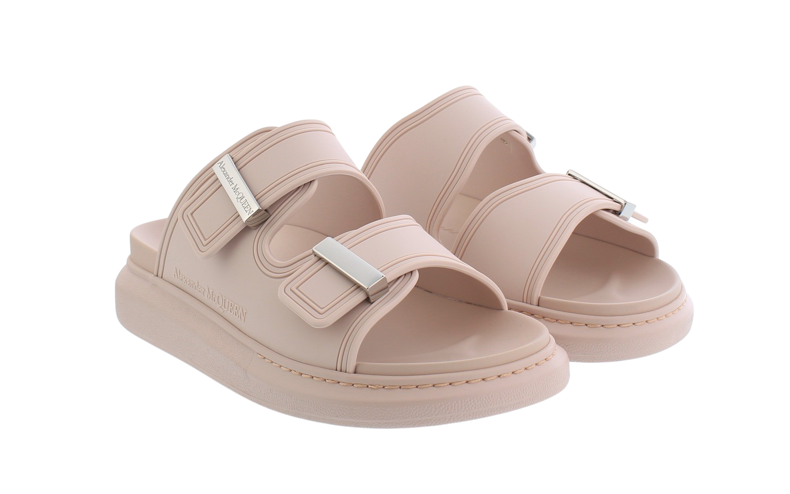 Dames Hybrid Slide roze/zilver