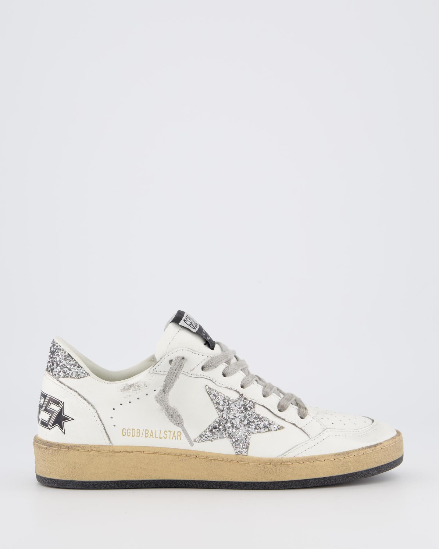 Dames Ballstar Sneaker Wit/Glitter