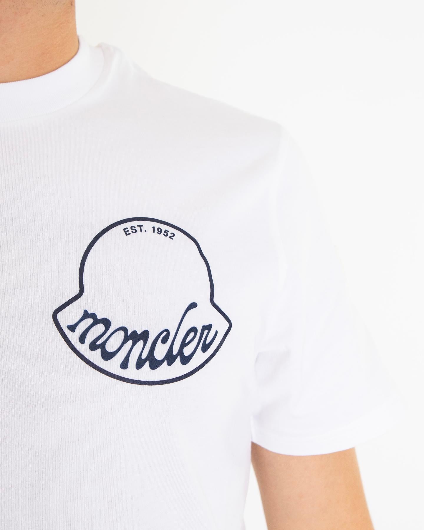 Heren Logoprinted T-Shirt Wit
