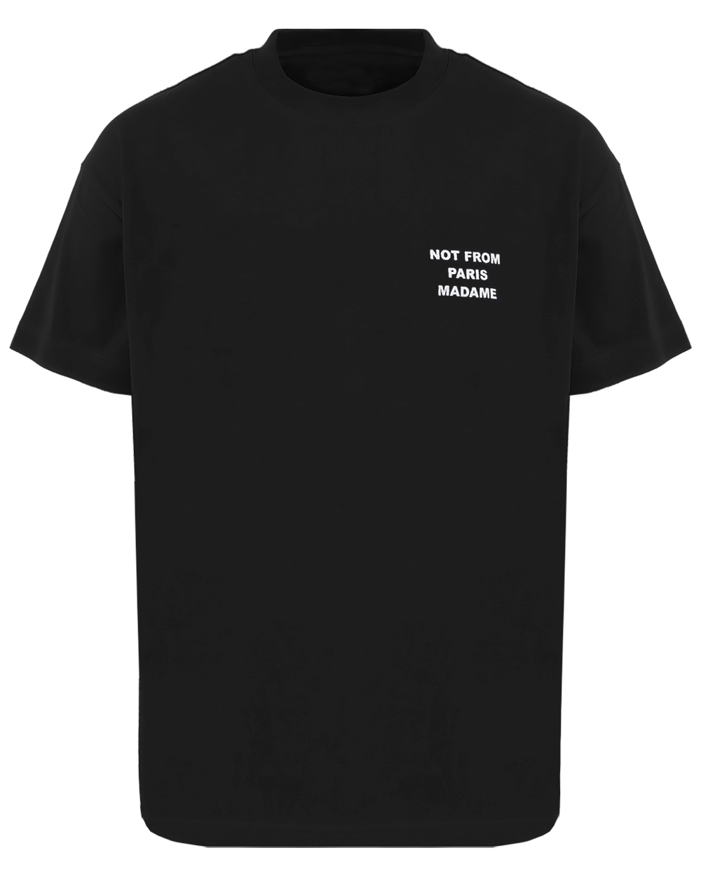 Heren Le Tshirt Slogan Zwart