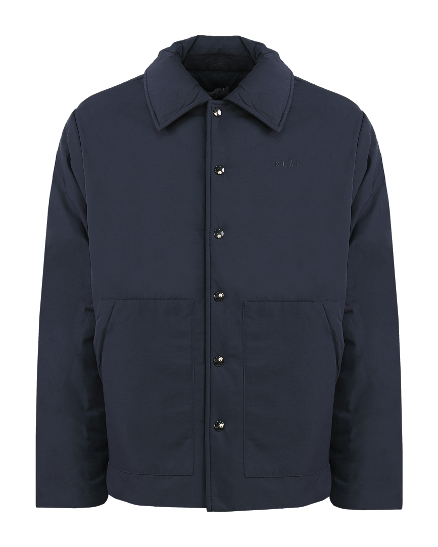 Heren Padded Coach Jacket Blauw