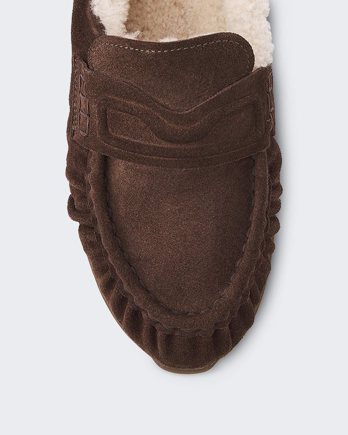 Nubikk Dames Riley Mio Fur sneaker met bont Bruin - Eleganza.nl