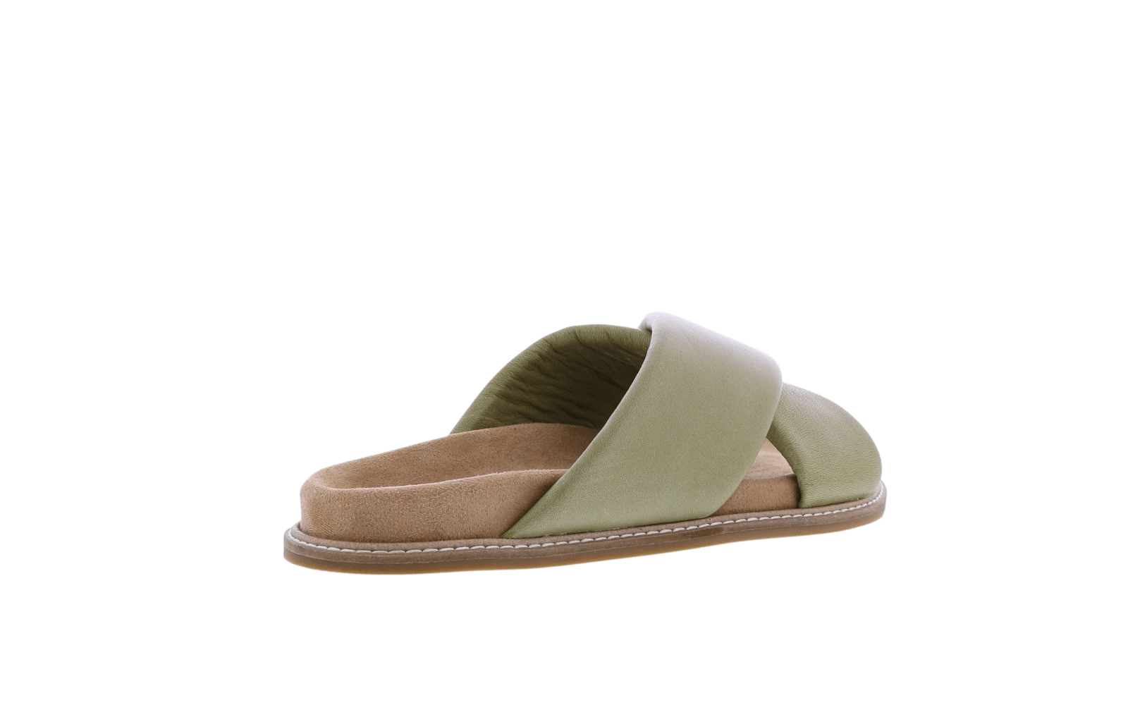 Dames Leather Band Slipper