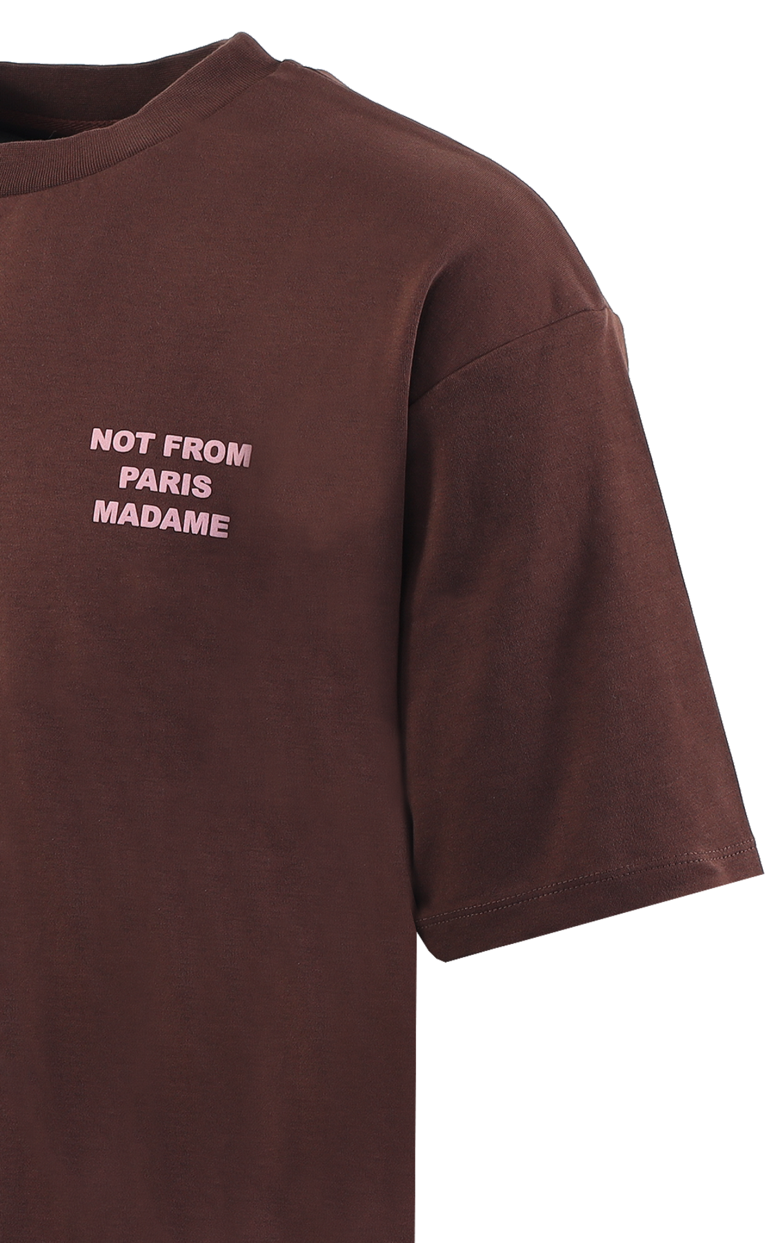 Heren Le T-Shirt Slogan Wine Rood