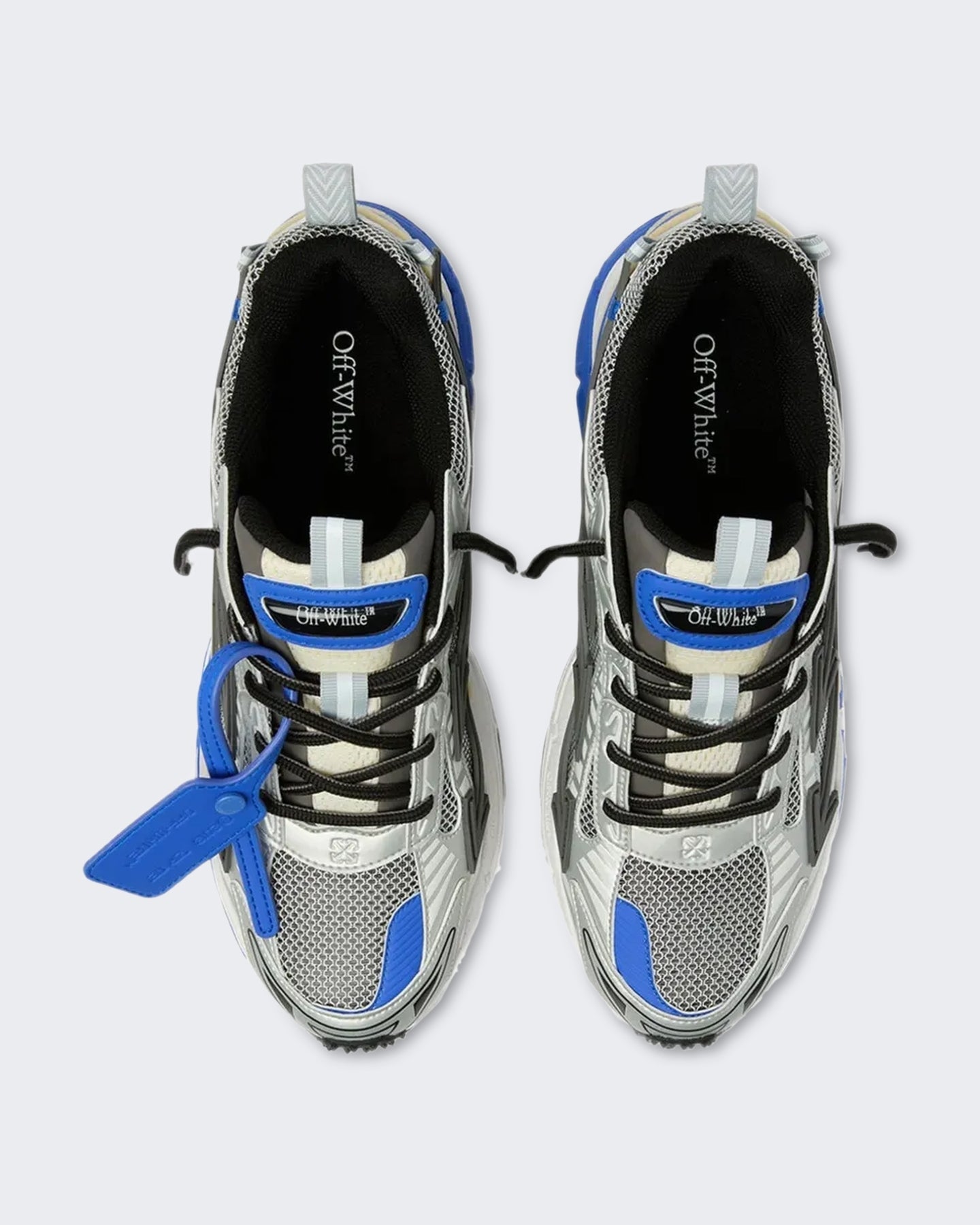 OFF WHITE Heren Lage sneaker in grijs en blauw - Eleganza.nl