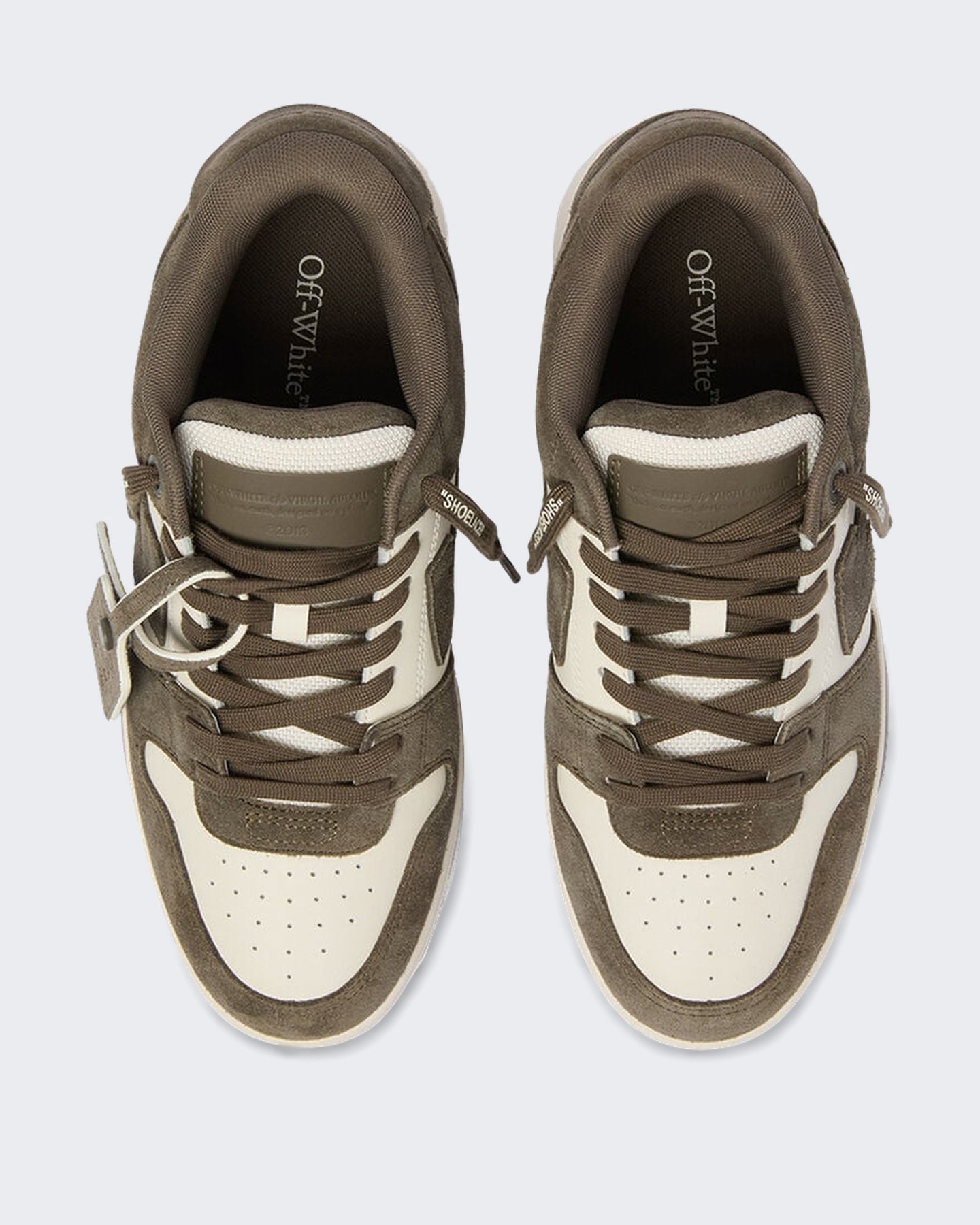 OFF WHITE Heren Out Of Office sneaker Groen met Groen - Eleganza.nl