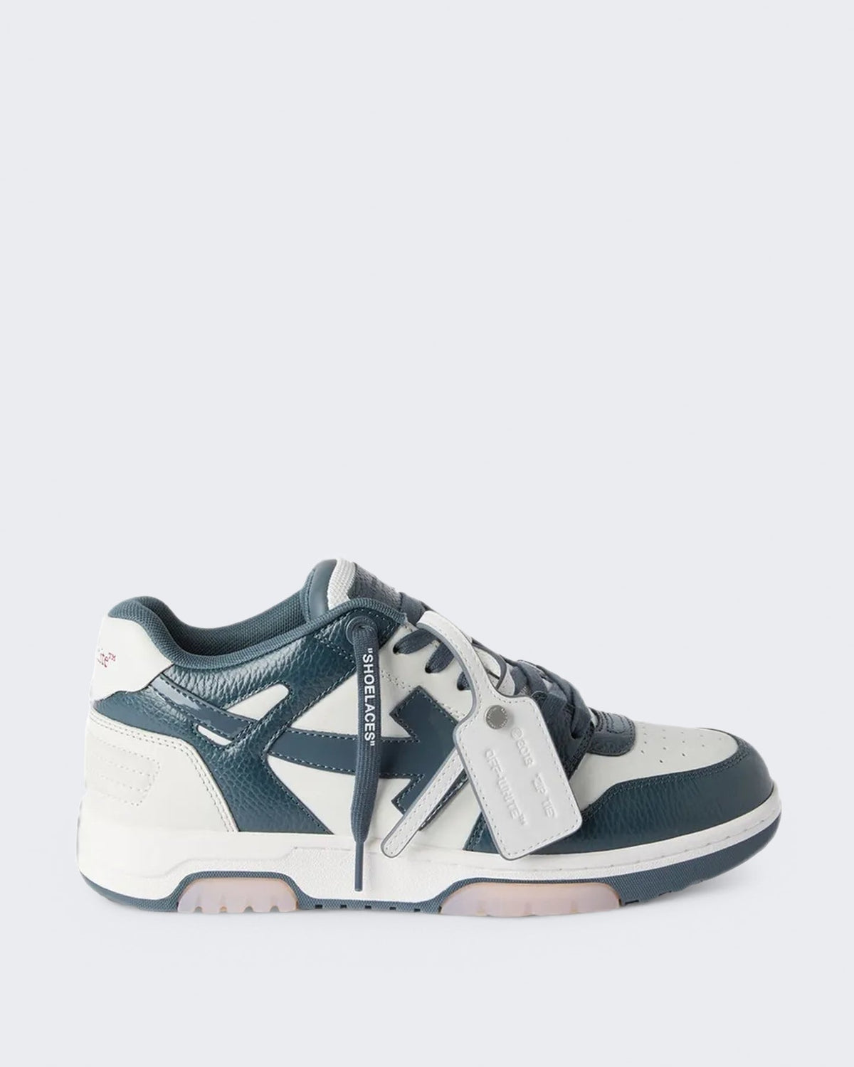 OFF WHITE Heren Out Of Office sneaker wit met donkerblauw - Eleganza.nl