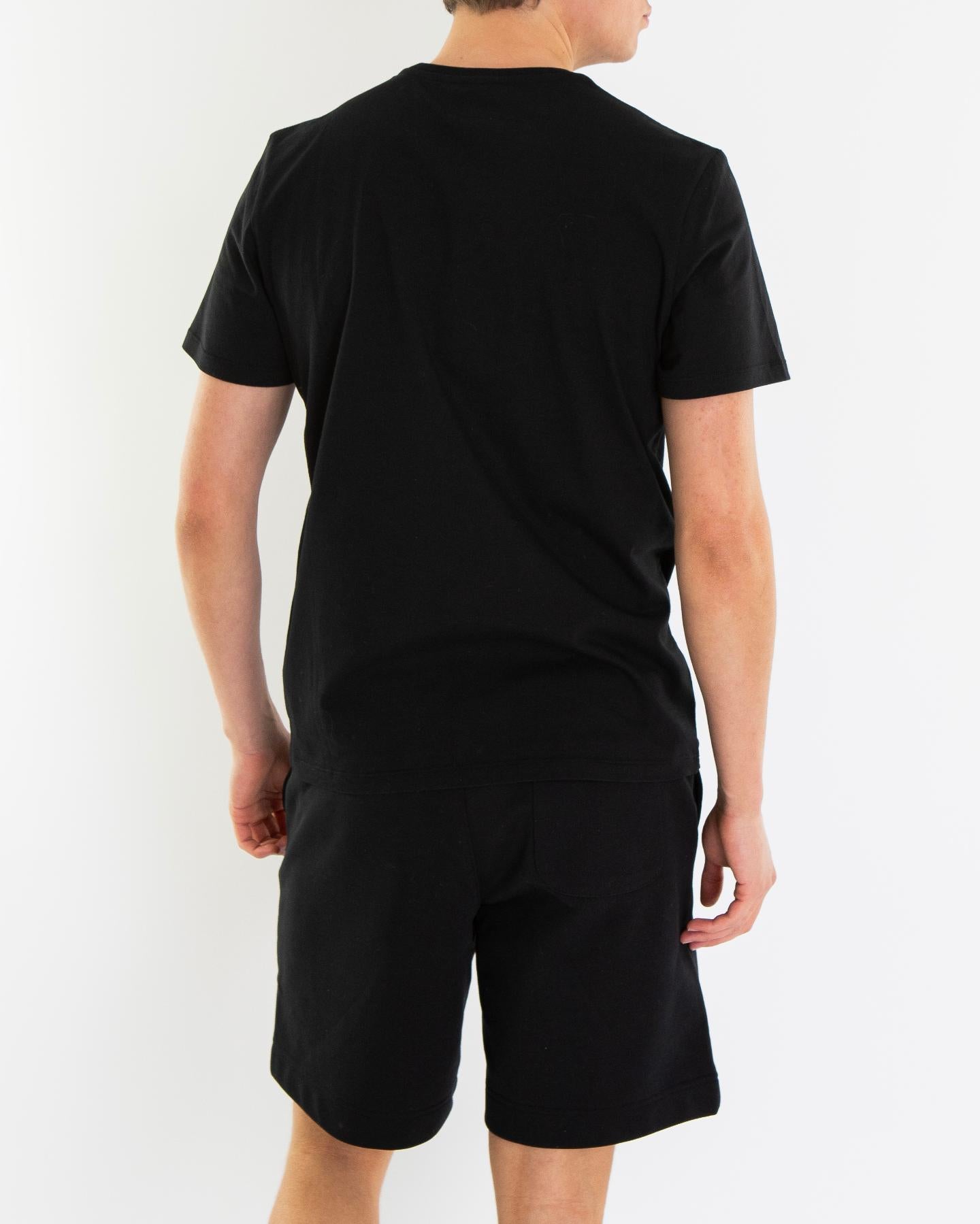 Heren Patch T-Shirt Zwart