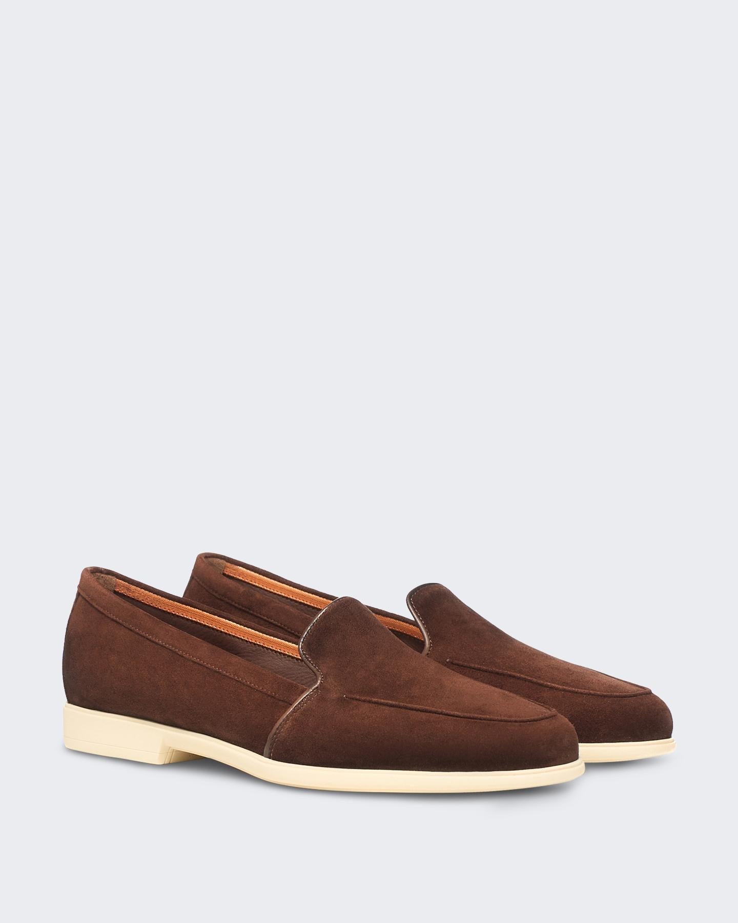Santoni Dames Malibu Loafer Brown