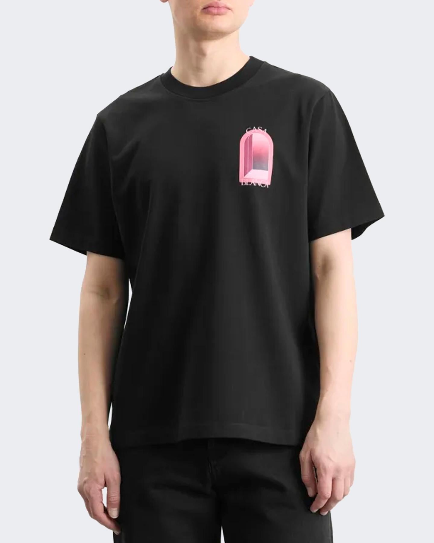 Casablanca Heren Arches Classic T-shirt Zwart