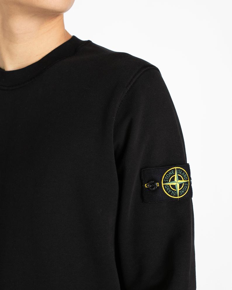 Heren Logo-Patch Sweater Zwart