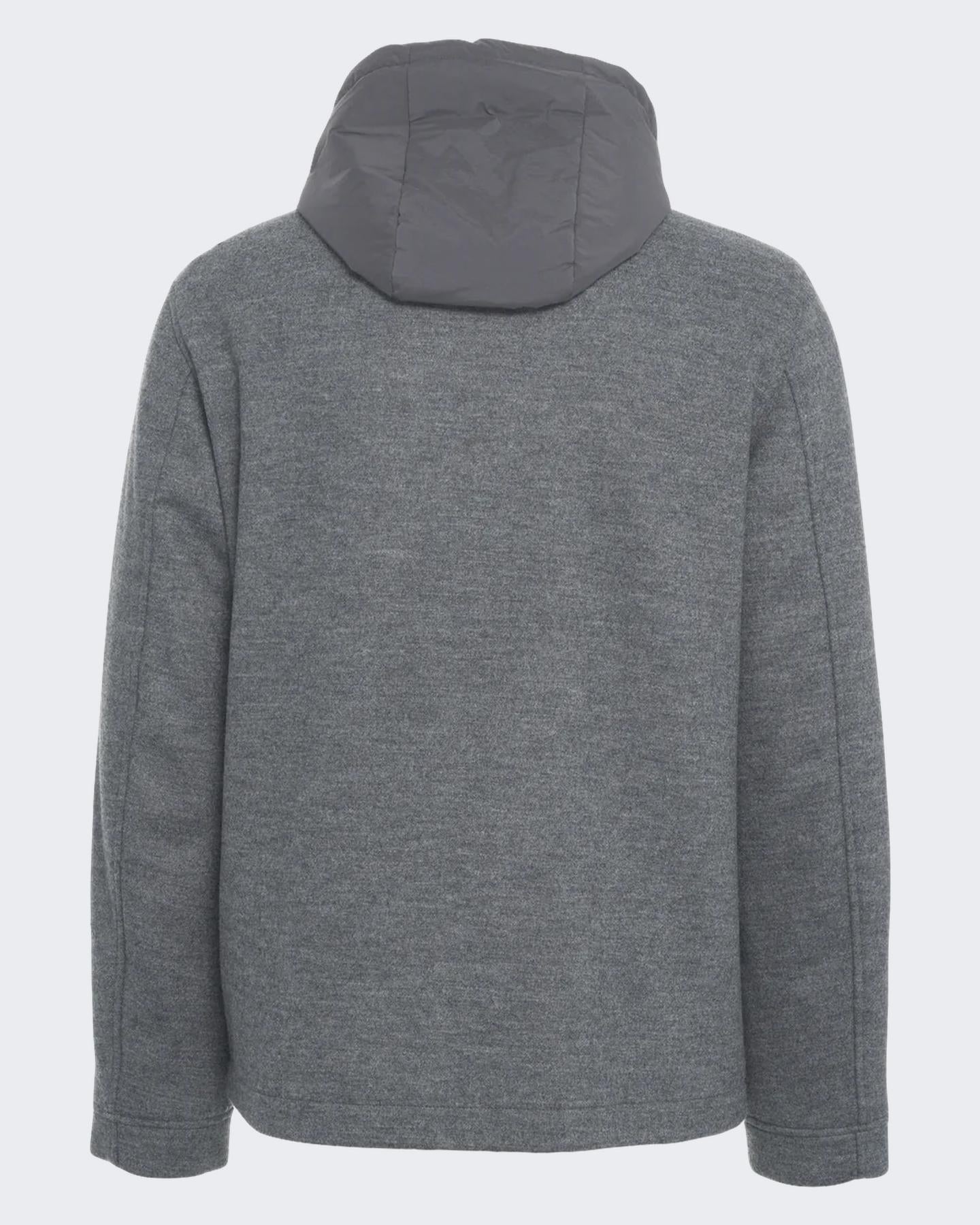 Heren Knitted Wool Shirt Jacket