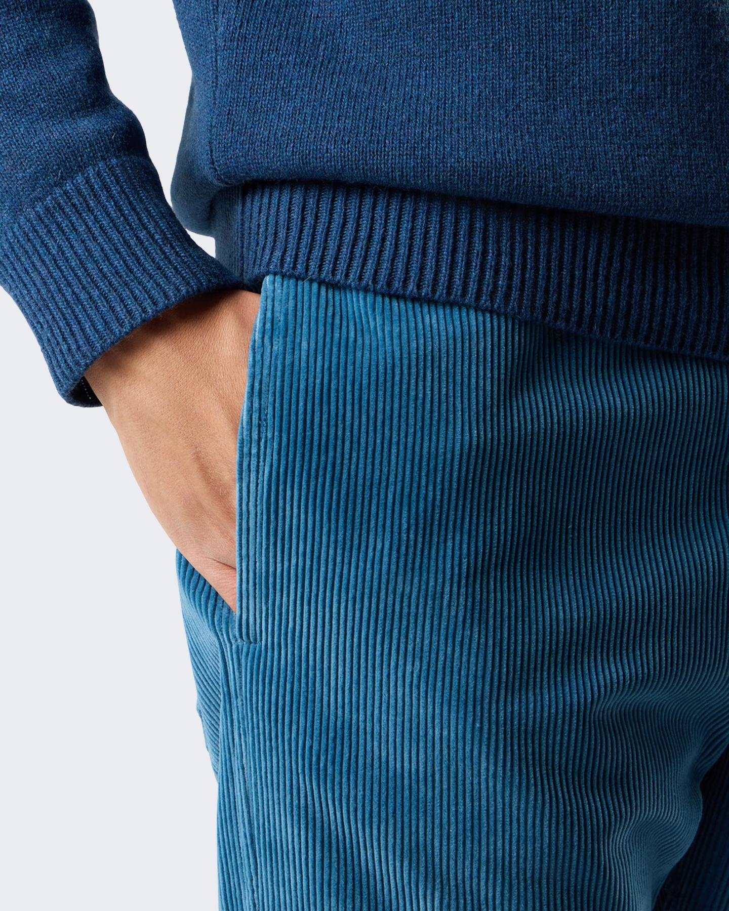 Heren Pocket Trousers Blauw