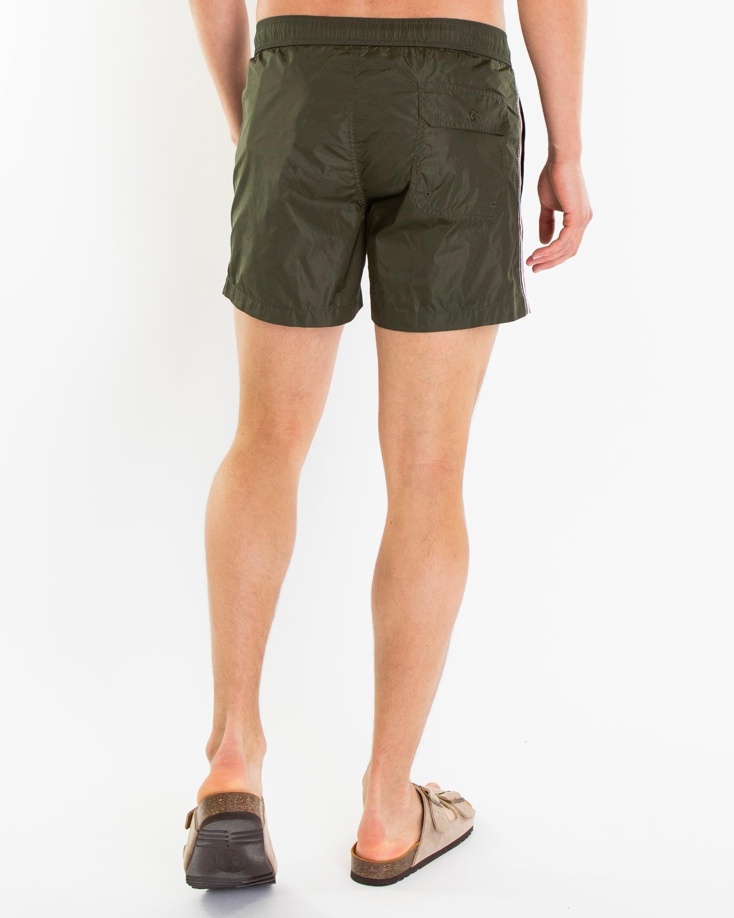 Heren Tri Stripe Beachwear Groen