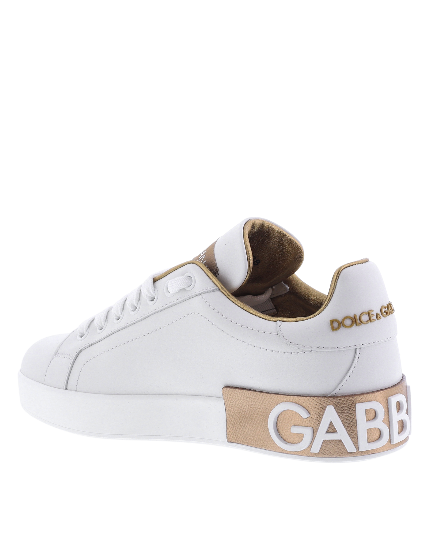 Dames Portofino Sneaker Wit/Goud