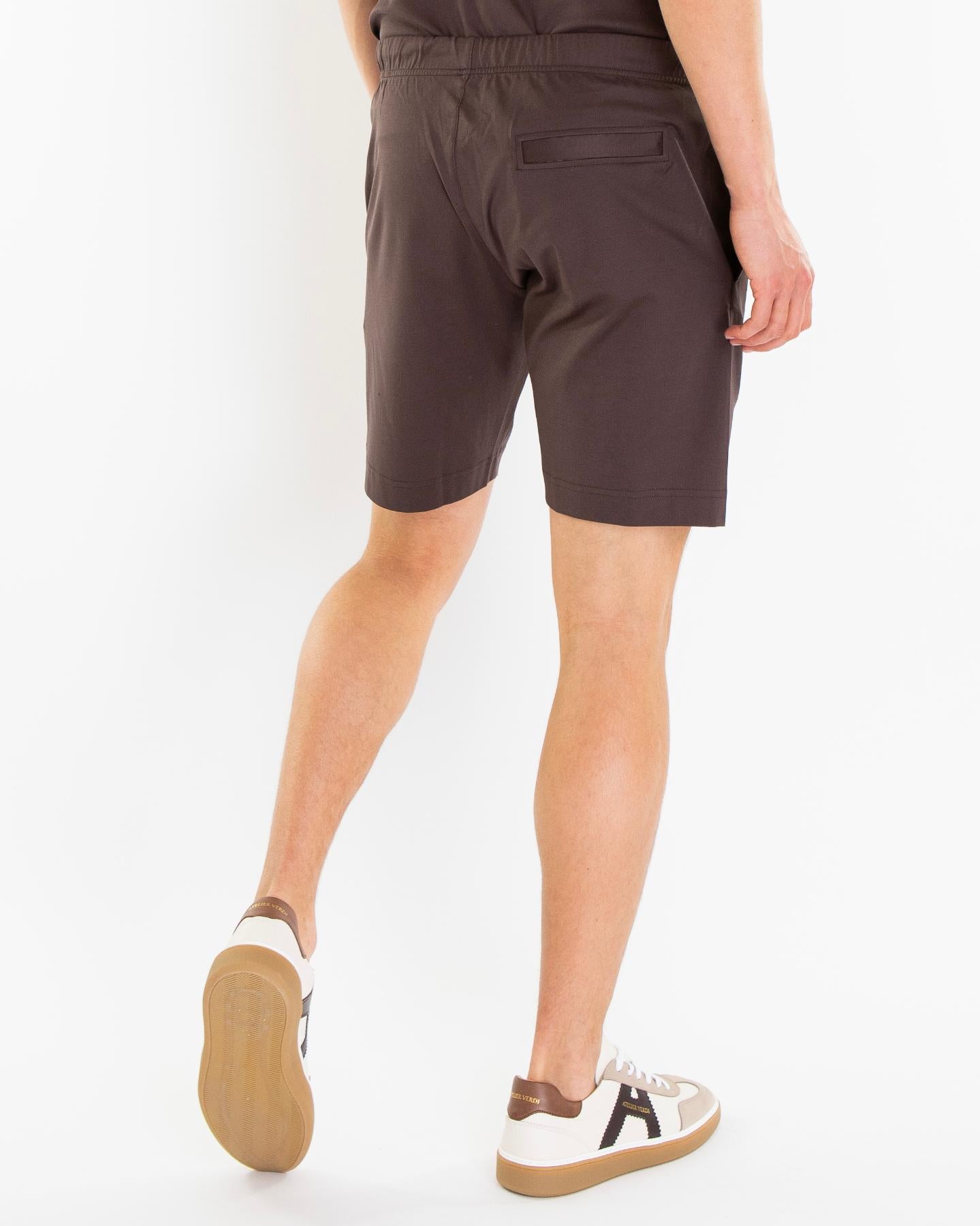 Heren Supima Sport Short Bruin