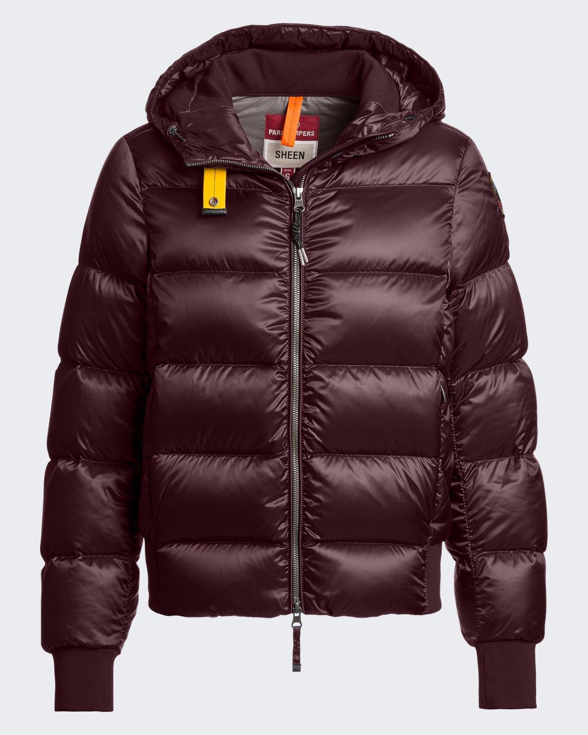 Parajumpers Dames Gewatteerde donzen jas met capuchon Rood - Eleganza.nl