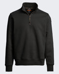 Herren Half-zip fleece Pullover Schwarz — huidige kleur