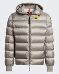 Heren Hooded bomberjack met capuchon Grijs — huidige kleur