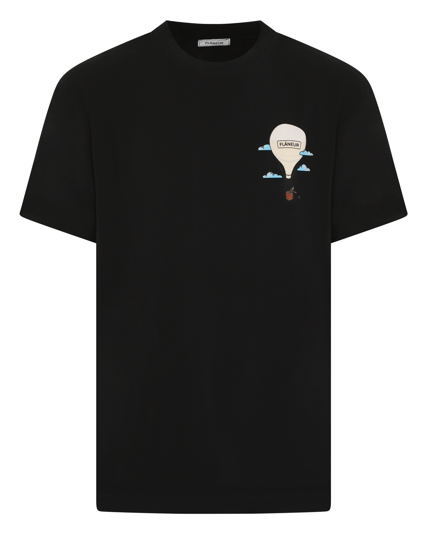 Heren Aéronautique T-Shirt Zwart