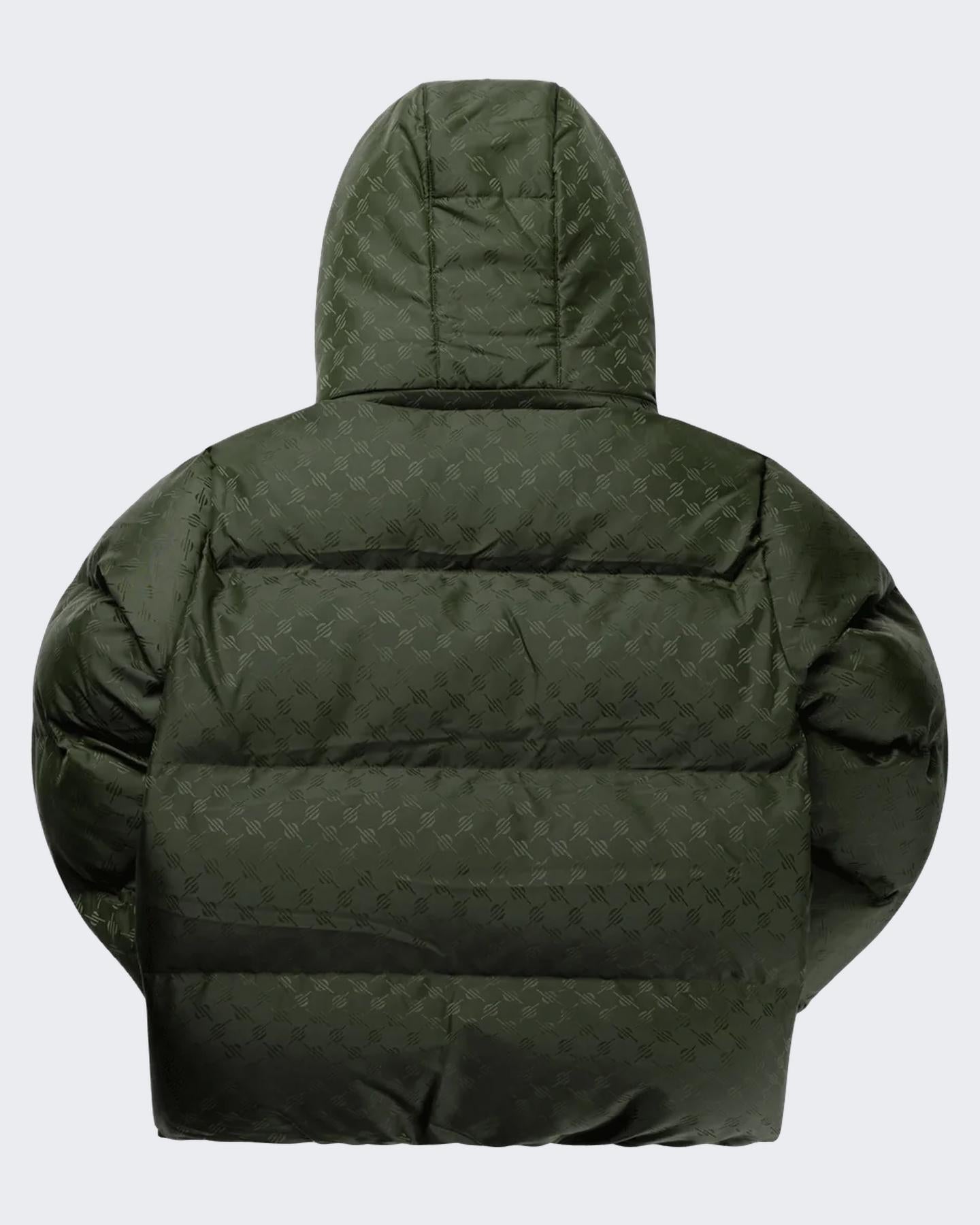 Heren Monogram Puffer Jacket Groen
