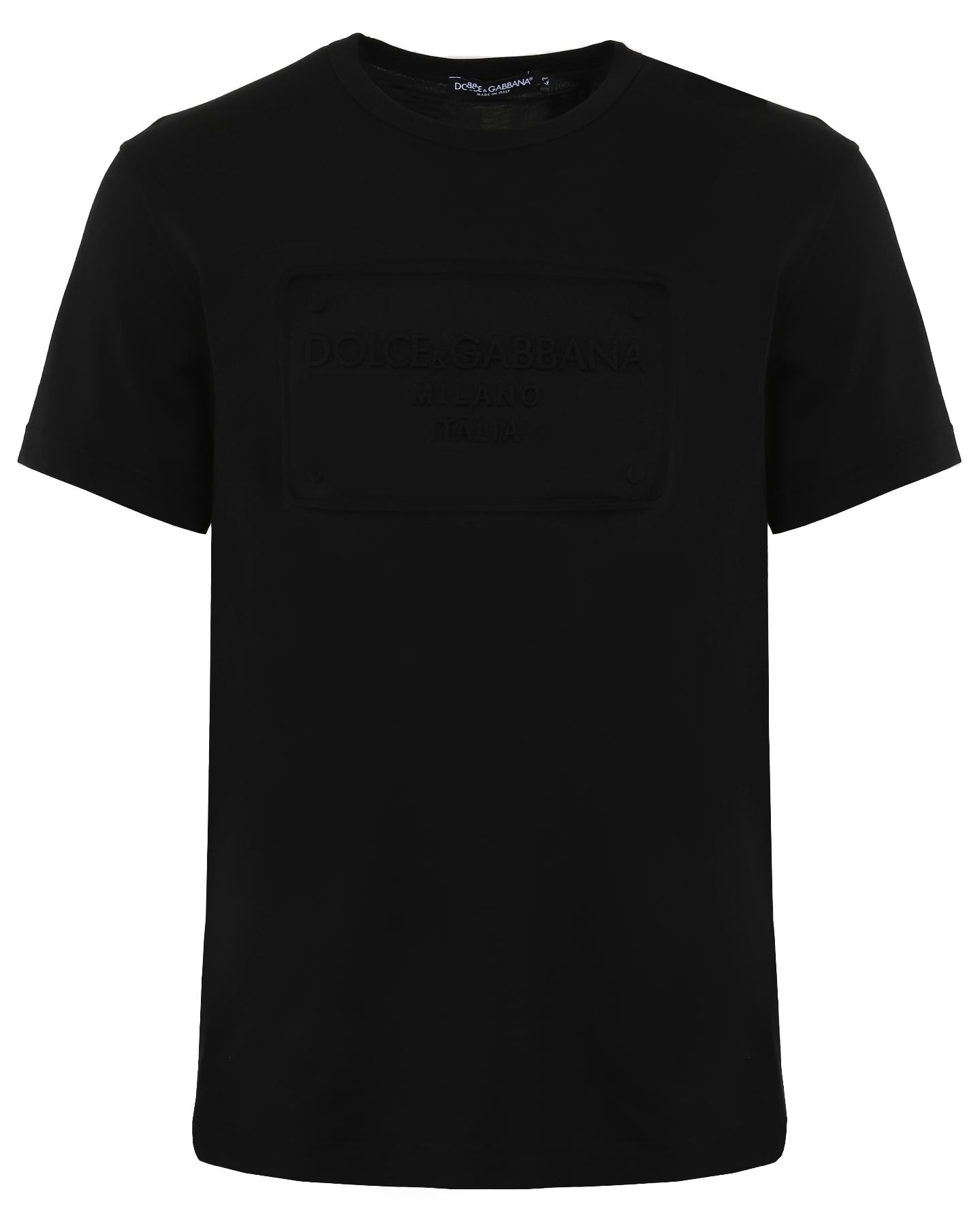 Heren Embossed Logo T-Shirt Zwart